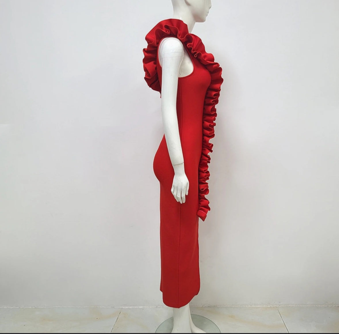 Ruffle Passion Bandage Dress