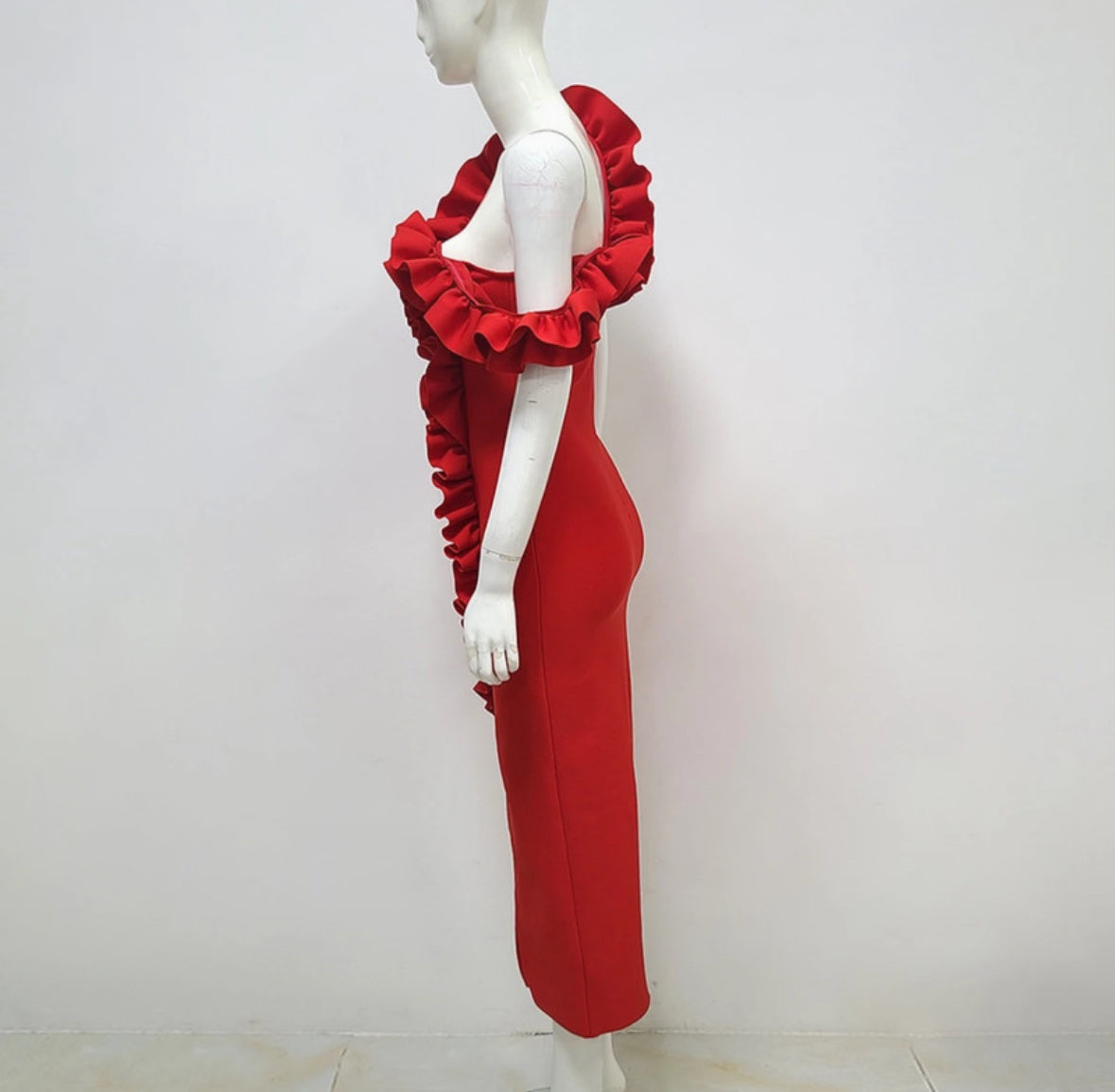 Ruffle Passion Bandage Dress