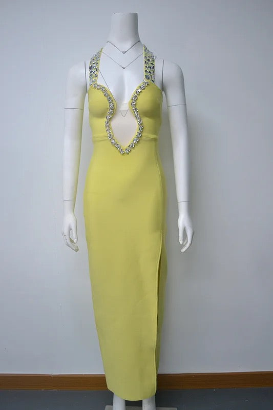 Bandande dress bare back