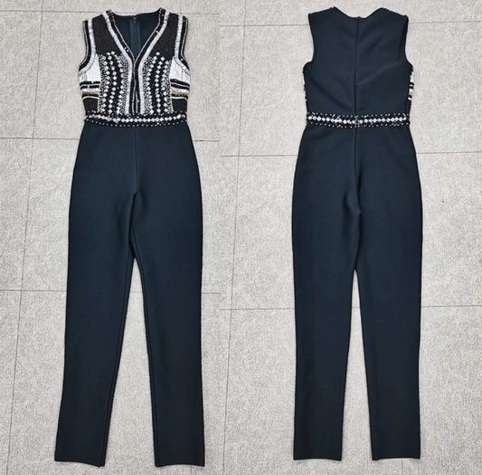 Crystal Majesty Bandage Jumpsuit