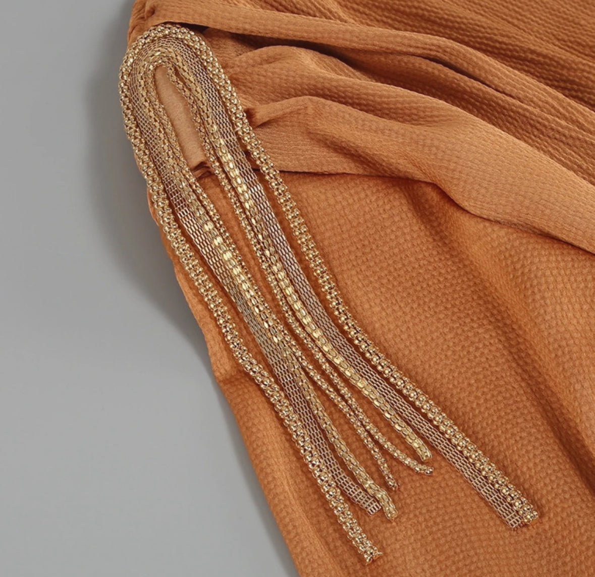 Golden Grace Satin Maxi Dress