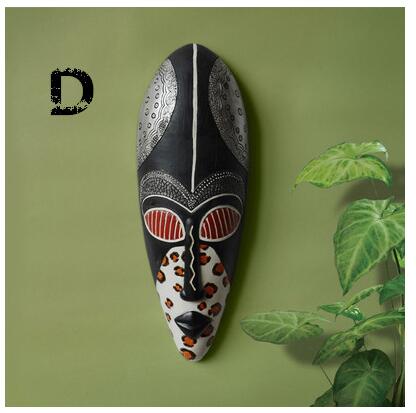 Retro Resin African Masks Portraits