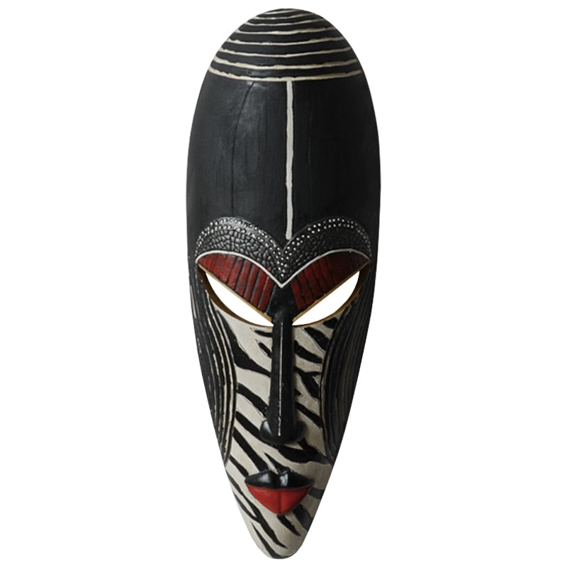 Retro Resin African Masks Portraits
